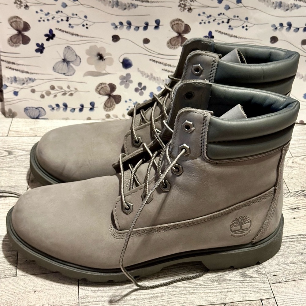 Grey Timberland Boots